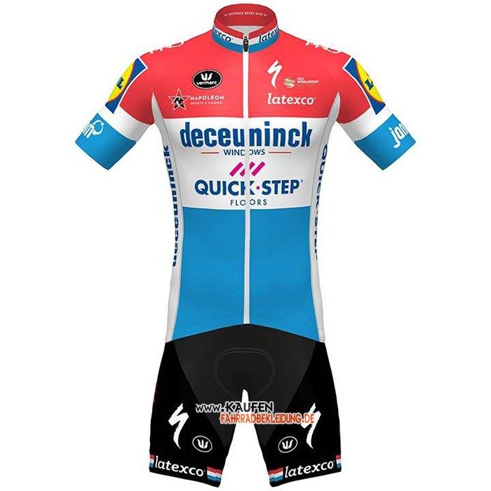 Deceuninck Quick Step Kurzarmtrikot 2020 und Kurze Tragerhose Niederlande